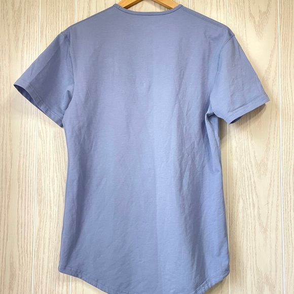BYLT Drop Cut Lux Signature Shirt Short Sleeve Performance Blue Pocket Size S - Picture 3 of 3